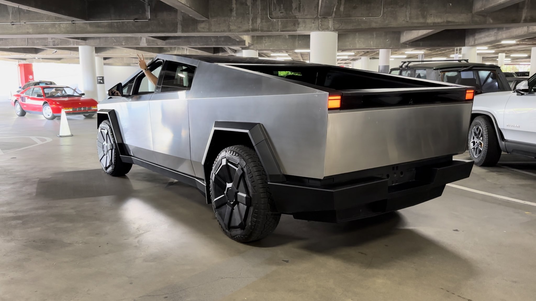Tesla Cybertruck Wows at Petersen Automotive Museum’s Electrified Cars & Coffee Event